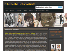 Tablet Screenshot of bobbyhebb.com